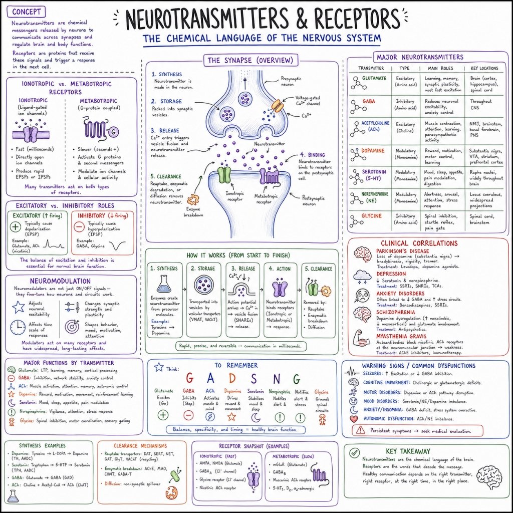 Neurotransmitters & Receptors